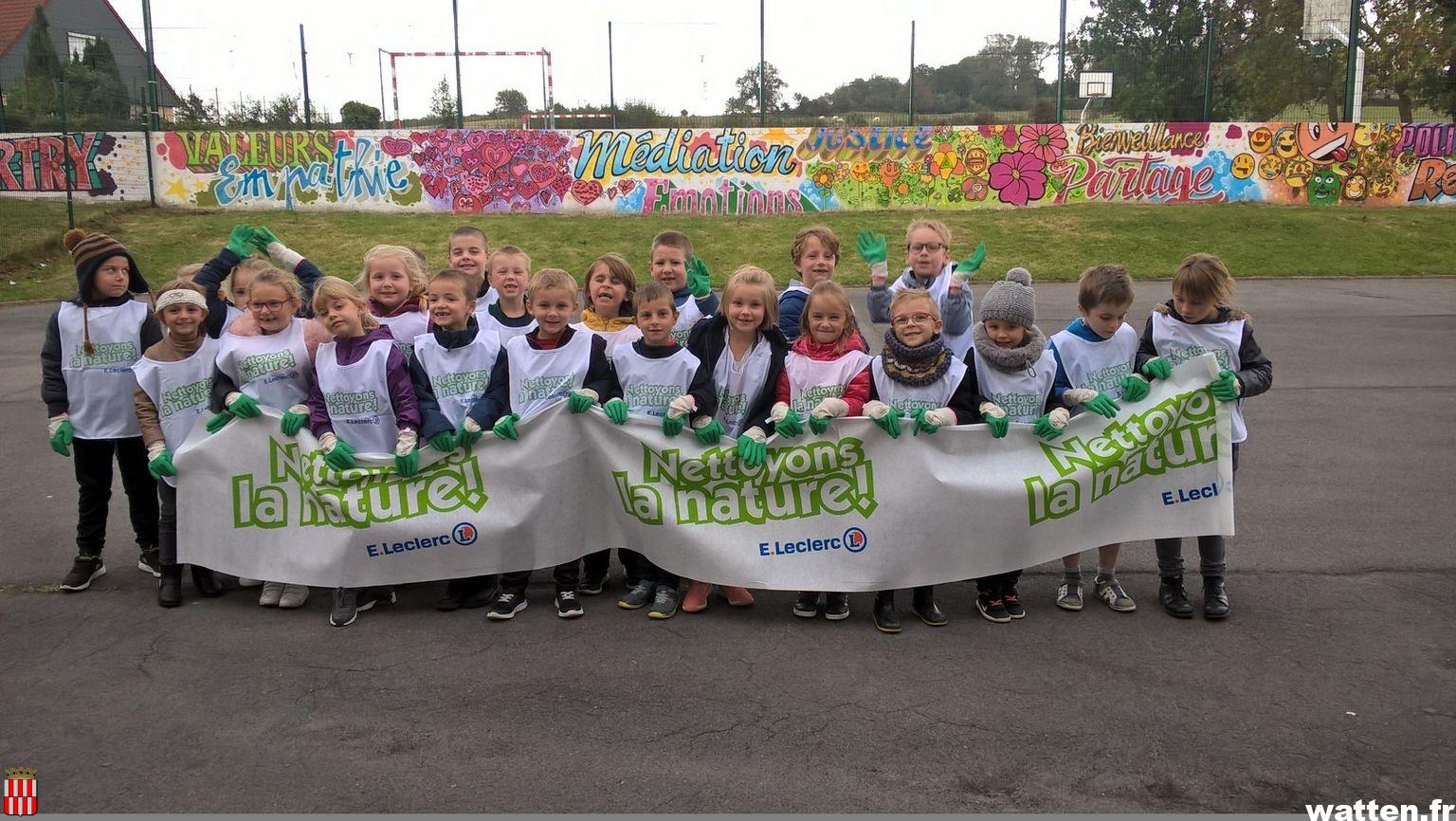 L’école Fortry a participé à l’opération « Nettoyons la nature »!