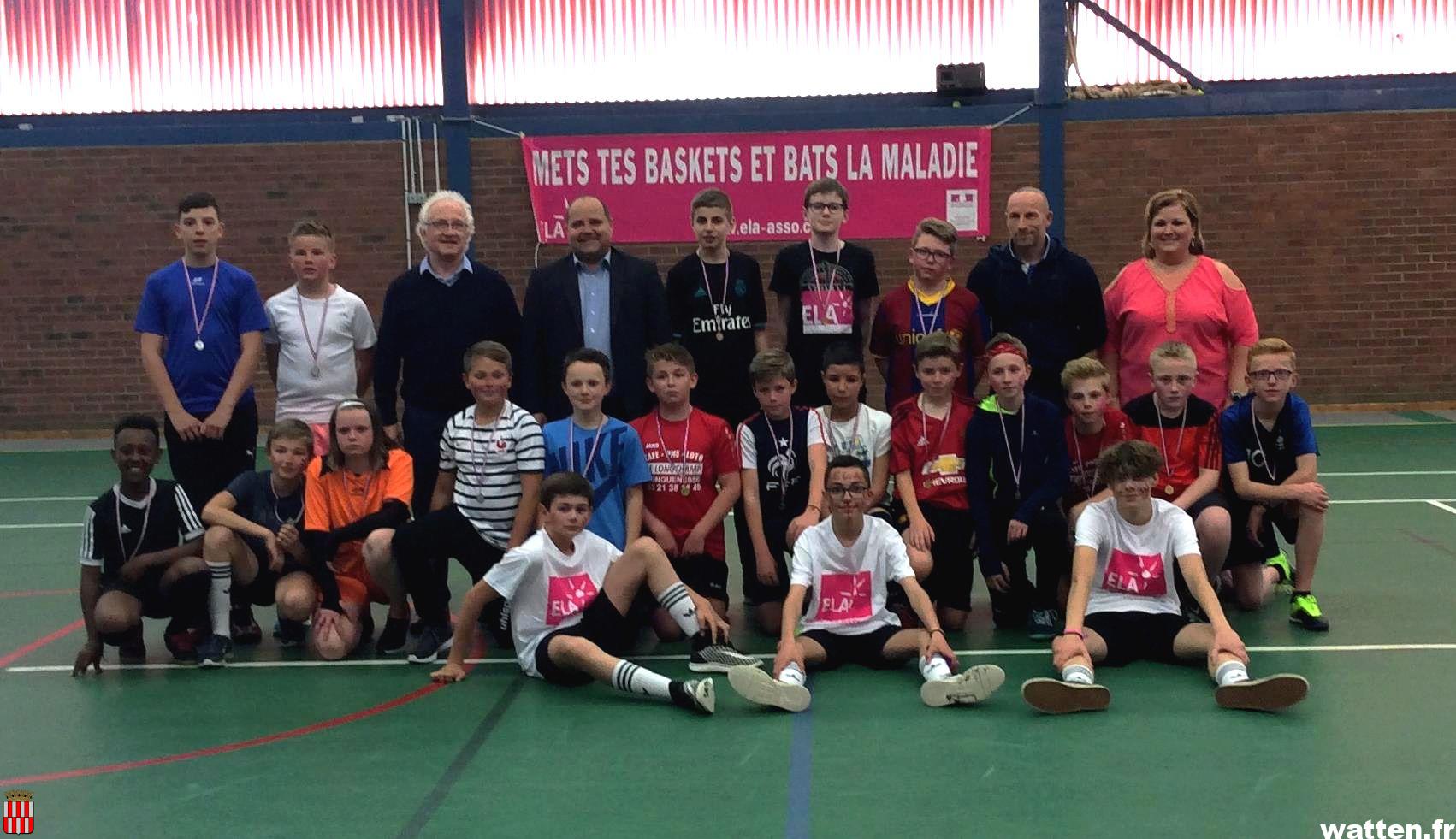 Les collégiens du Sacré-Coeur participent à un tournoi de Futsal au profit de l’association ELA!