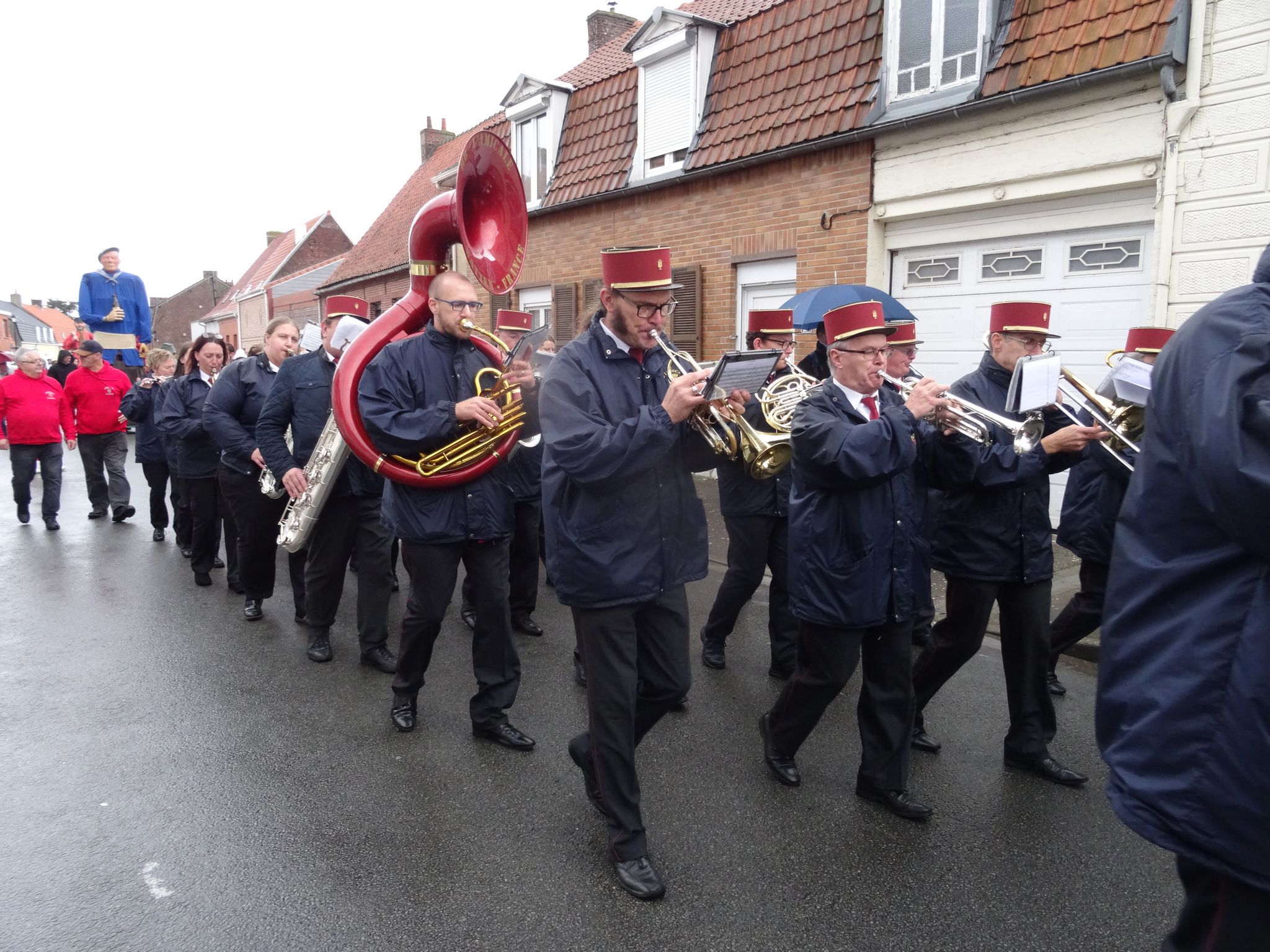 L’Harmonie-Batterie L’Amicale de Watten à la Fête du Haricot à Zegerscappel