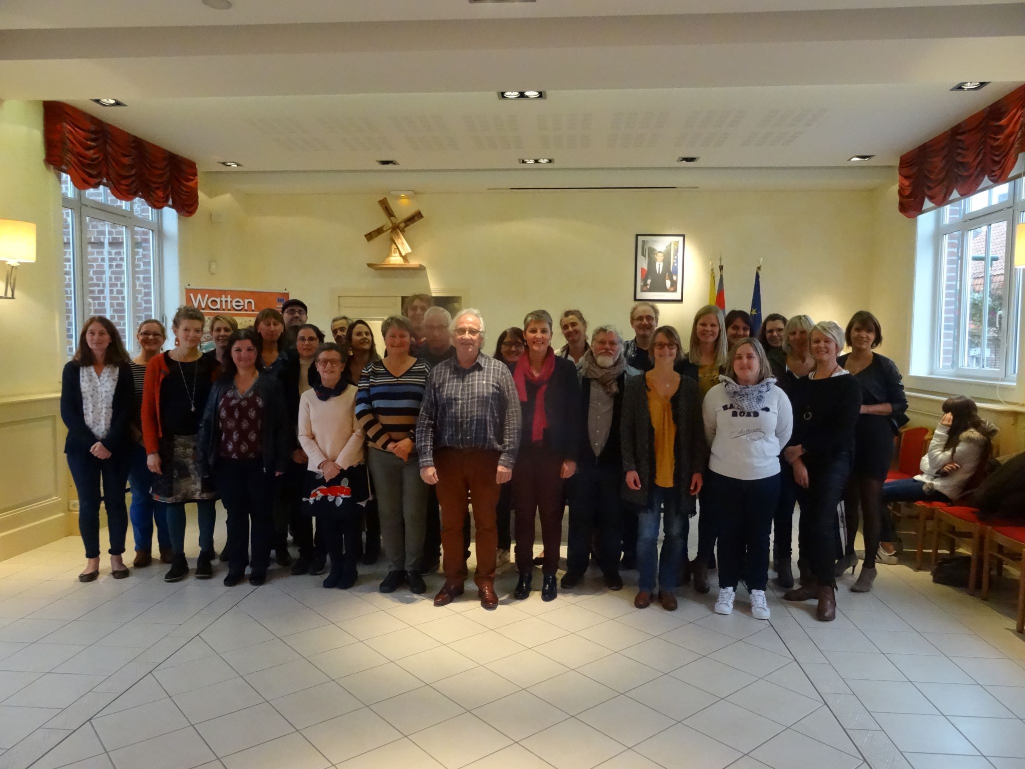 Les enseignants reçus en mairie ce 11 octobre 2019