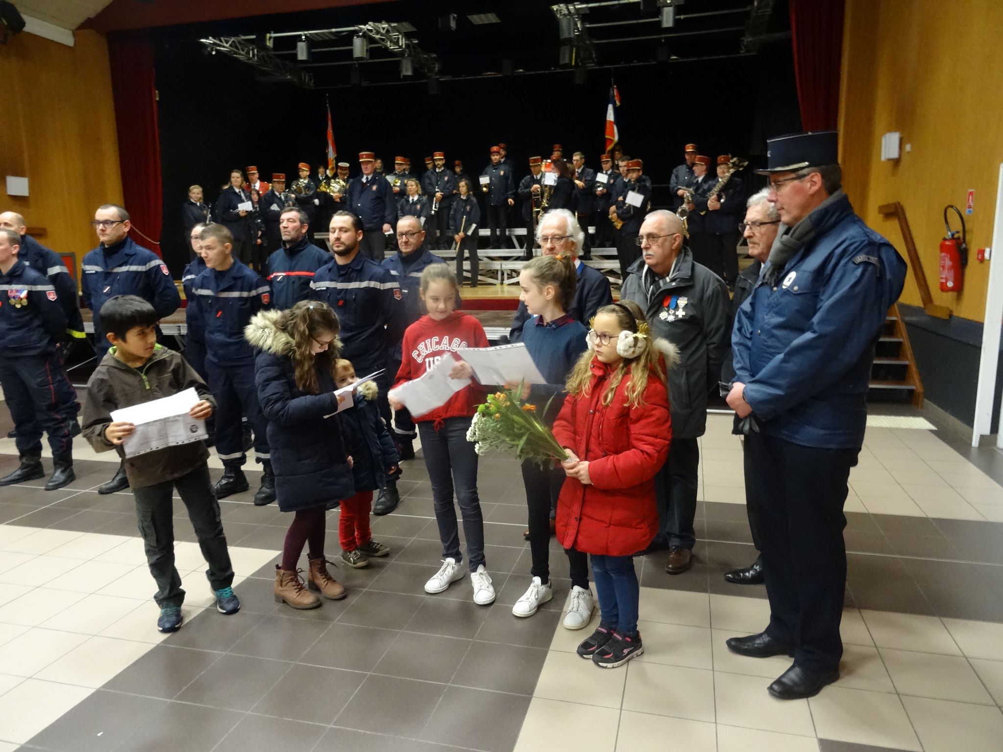 Cérémonie du 11 novembre 2019 sous la pluie