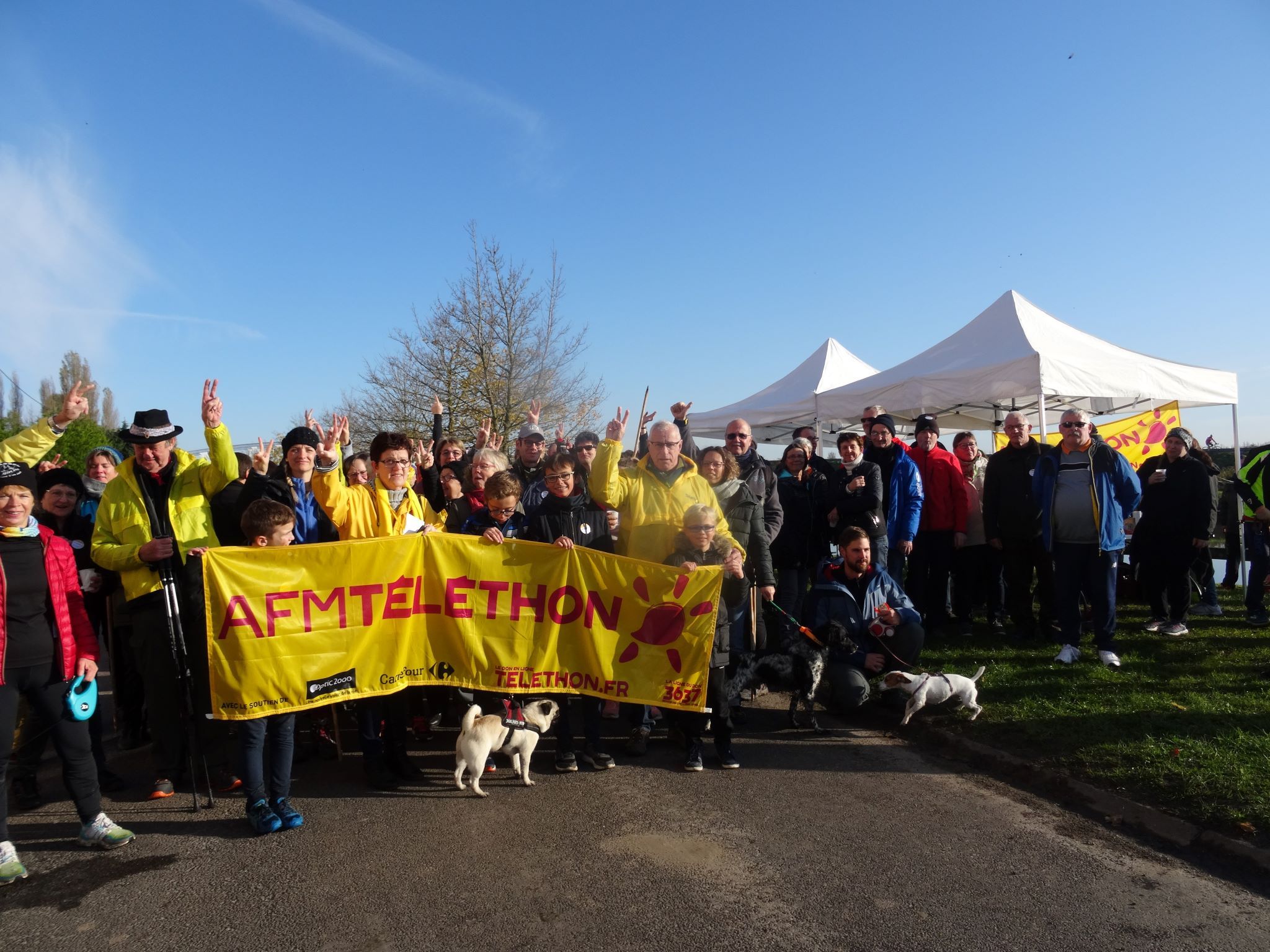 Du beau temps et du 250 marcheurs pour le Téléthon 2019