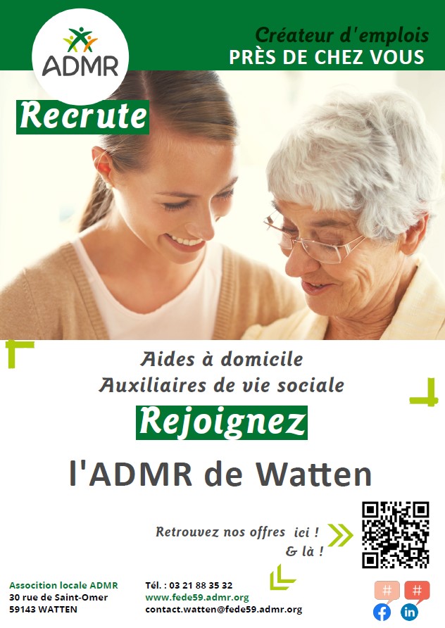 L’ADMR de Watten recrute