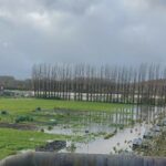 2023-11-13 Watten la Reninghe a débordé inondant les jardins partagés au au