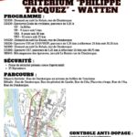 2024-07-21 programme Critérium Cycliste Philippe Tacquez Watten