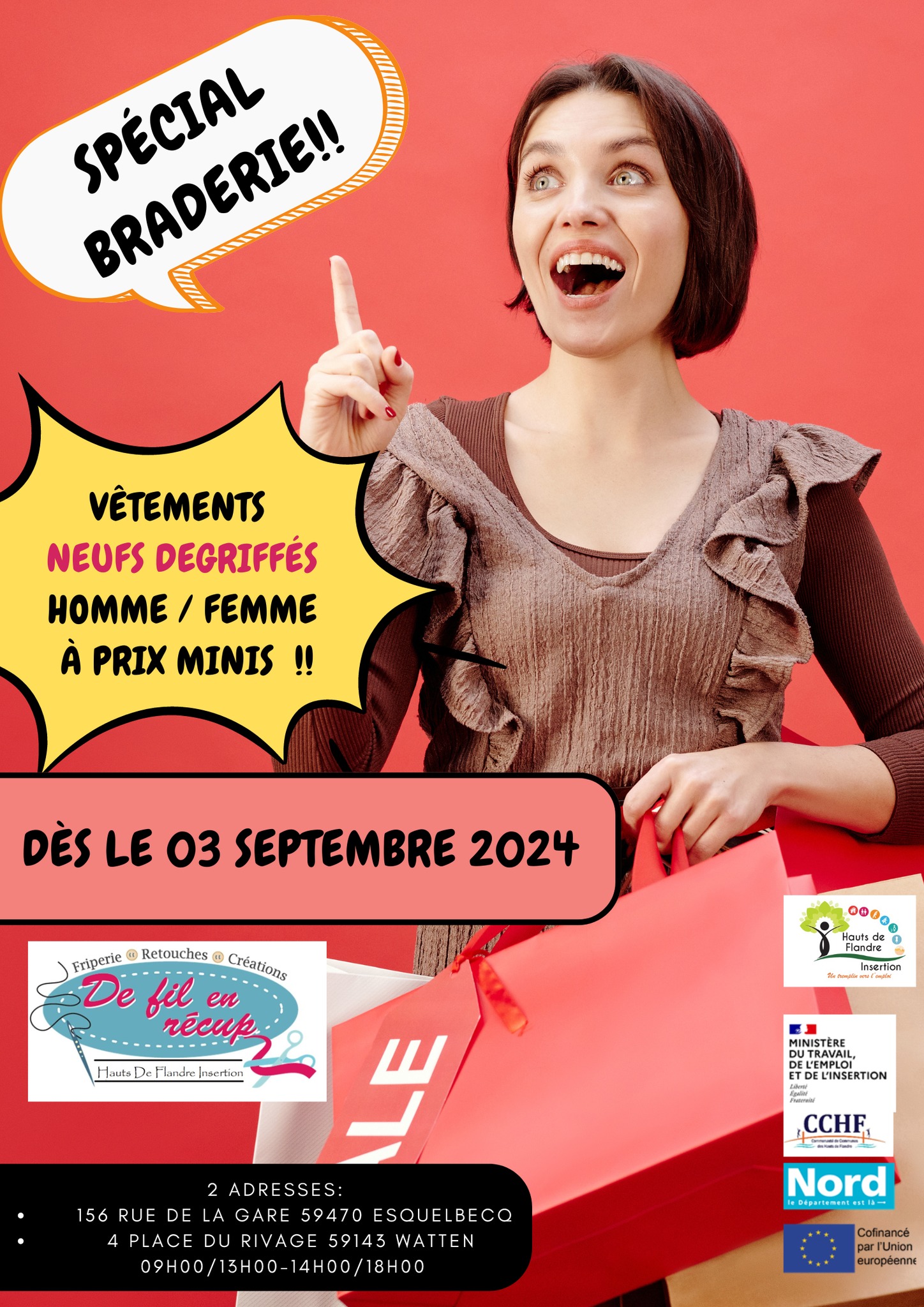 Spécial Braderie à l’Atelier de Fil en Récup