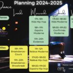 CSCW secteur danse planning 2024-2025