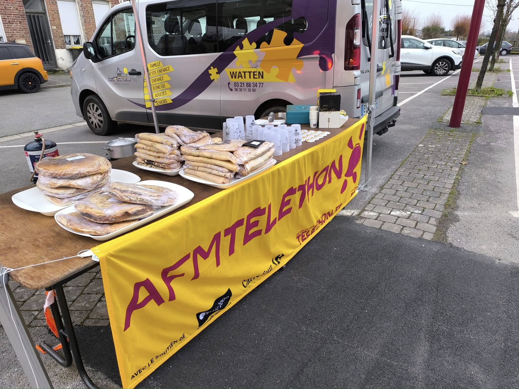 Téléthon: vente de crêpes et gaufres