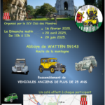 Rassemblement véhicules anciens 2CV Club des Flandres abbaye de Watten 2025