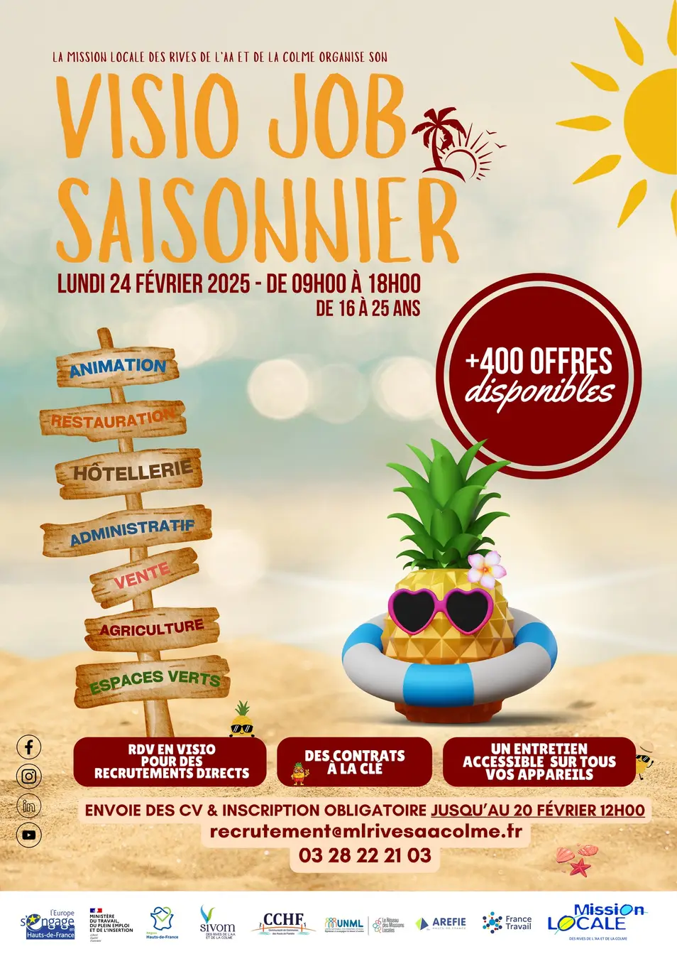 Visio Job Saisonnier de la Mission Locale