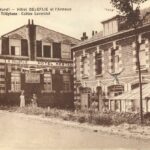 MARAIS ET HOULLE (1935) – WATTEN (Nord) – Hôtel DELEFLIE et l’Annexe Téléphone – Cabine Loverstel – Edit Régionale